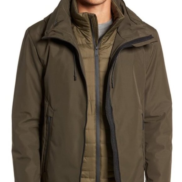 COLE HAAN Men Hooded 3 In 1 Jacket - Picture 4 of 10